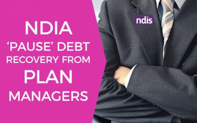 NDIA ‘PAUSE’ DEBT RECOVERY FROM PLAN MANAGERS