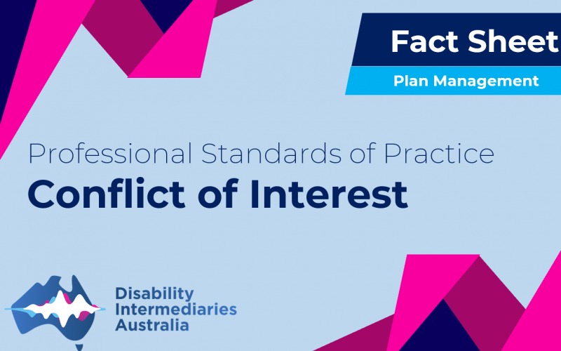 PLAN MANAGEMENT FACT SHEET – CONFLICT OF INTEREST