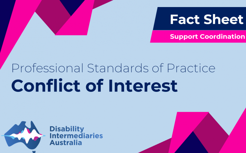 SUPPORT COORDINATION FACT SHEET – CONFLICT OF INTEREST