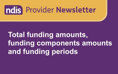 NDIS Provider Newsletter: Funding Period Introduction