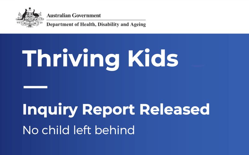 Thriving Kids Inquiry Report Released